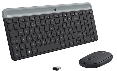 Logitech MK470 Slim Keyboard and Mouse Combo Gray