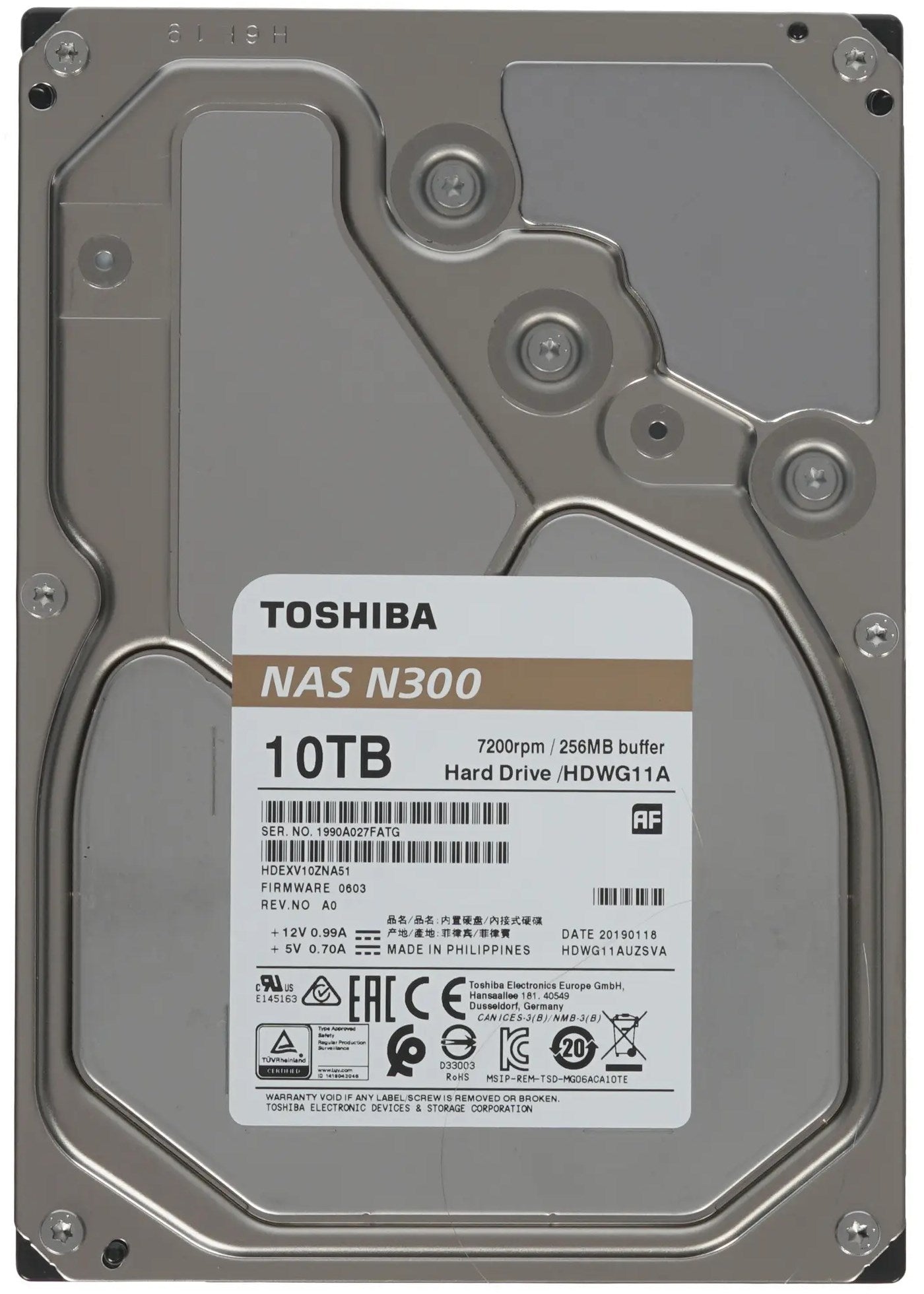 Toshiba (256MB-7200RPM) - 10TB