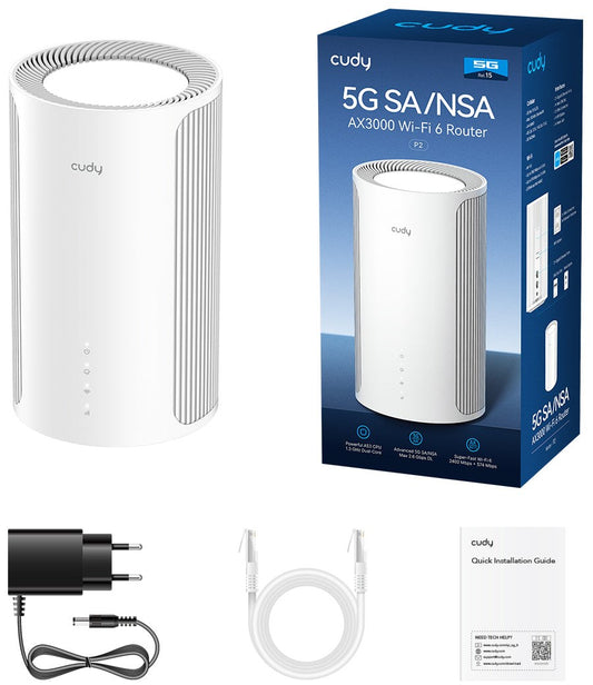 Cudy ROUTER LTE AX3000 Wi-Fi 6 5G P2 Cudy