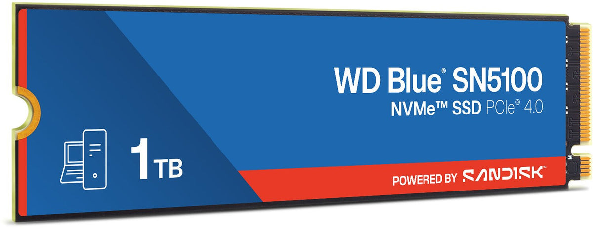 WD SSD 1TB M.2 PCIe 4.0 x4 2280 SN5100 Blue