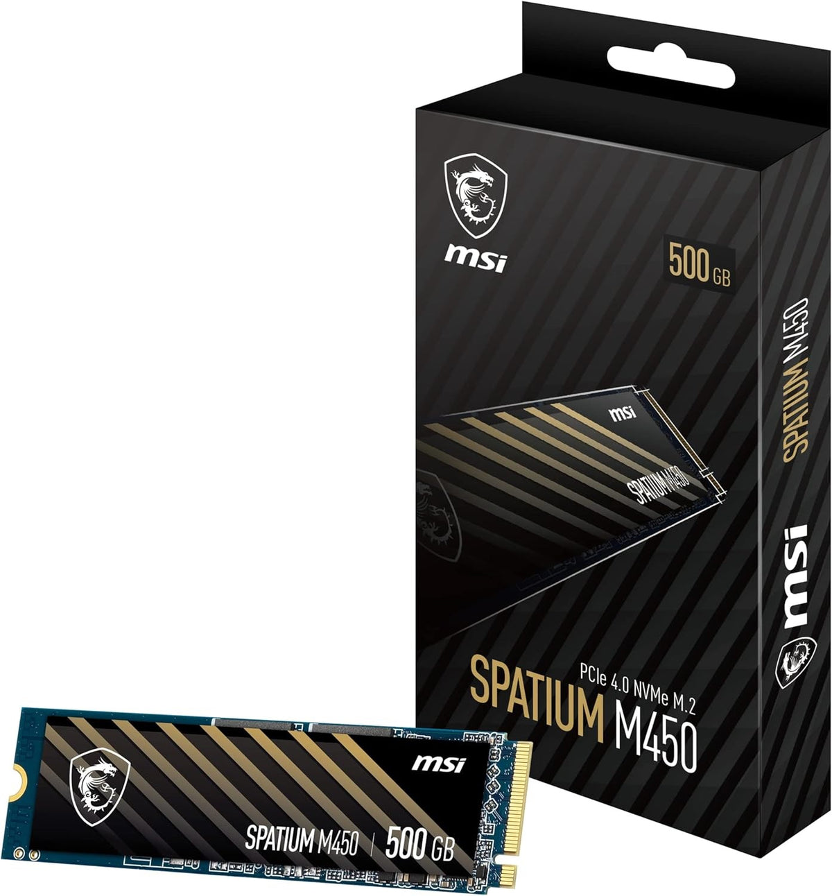 MSI SSD 500GB SPATIUM M450 PCIe 4.0 NVMe M.2 2280 5Y