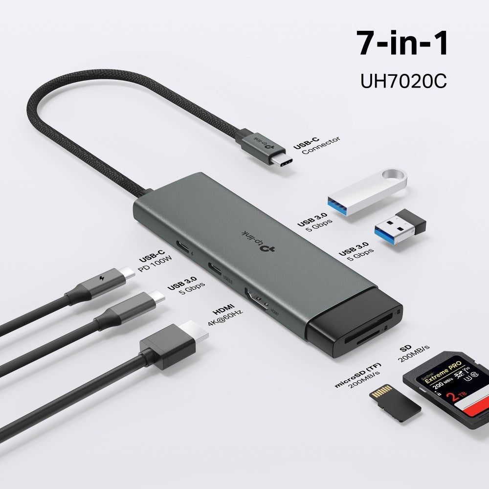 TP-LINK TP‑Link UH7020C USB Type‑C 7‑in‑1 Hub