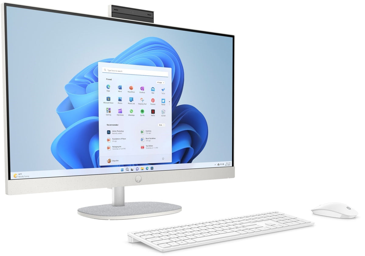 HP AIO 27 FHD Ultra5-125U - 512SSD - WHITE - 16GB (2x8GB)