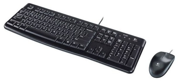 Logitech USB MK120 Keyboard+Mouse Hebrew Wired