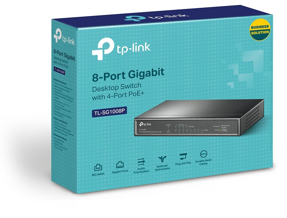 TP-LINK SWITCH 8-PORT GIGA WITH 4PORT POE 64W TP-LINK