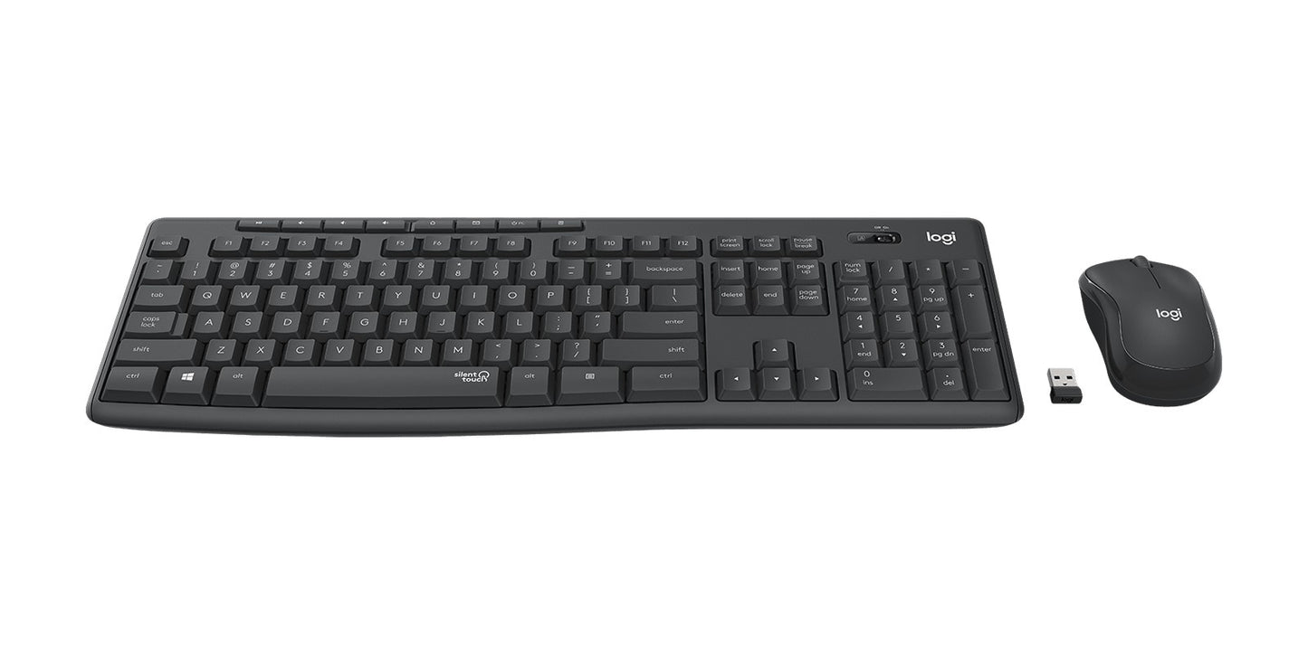 Logitech Wireless MK295 Silent Combo Black