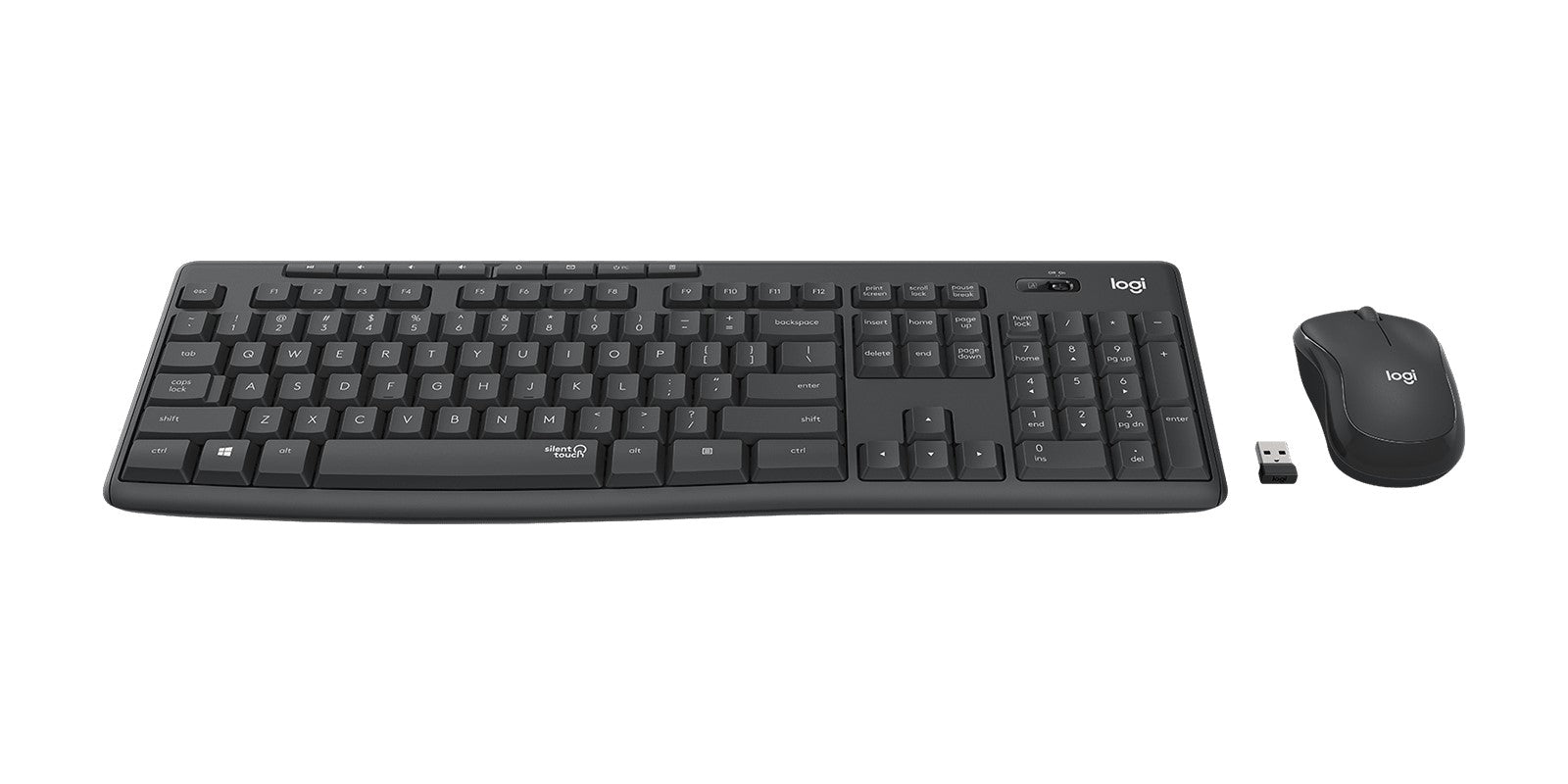 Logitech Wireless MK295 Silent Combo Black