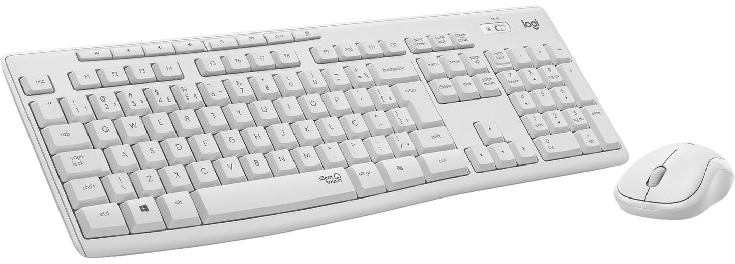 Logitech Wireless MK295 SILENT COMBO White