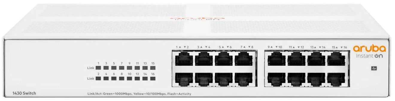 Hewlett-Packard (HP) SWITCH 16-PORT lnstant оп 1430 16G Аrubа