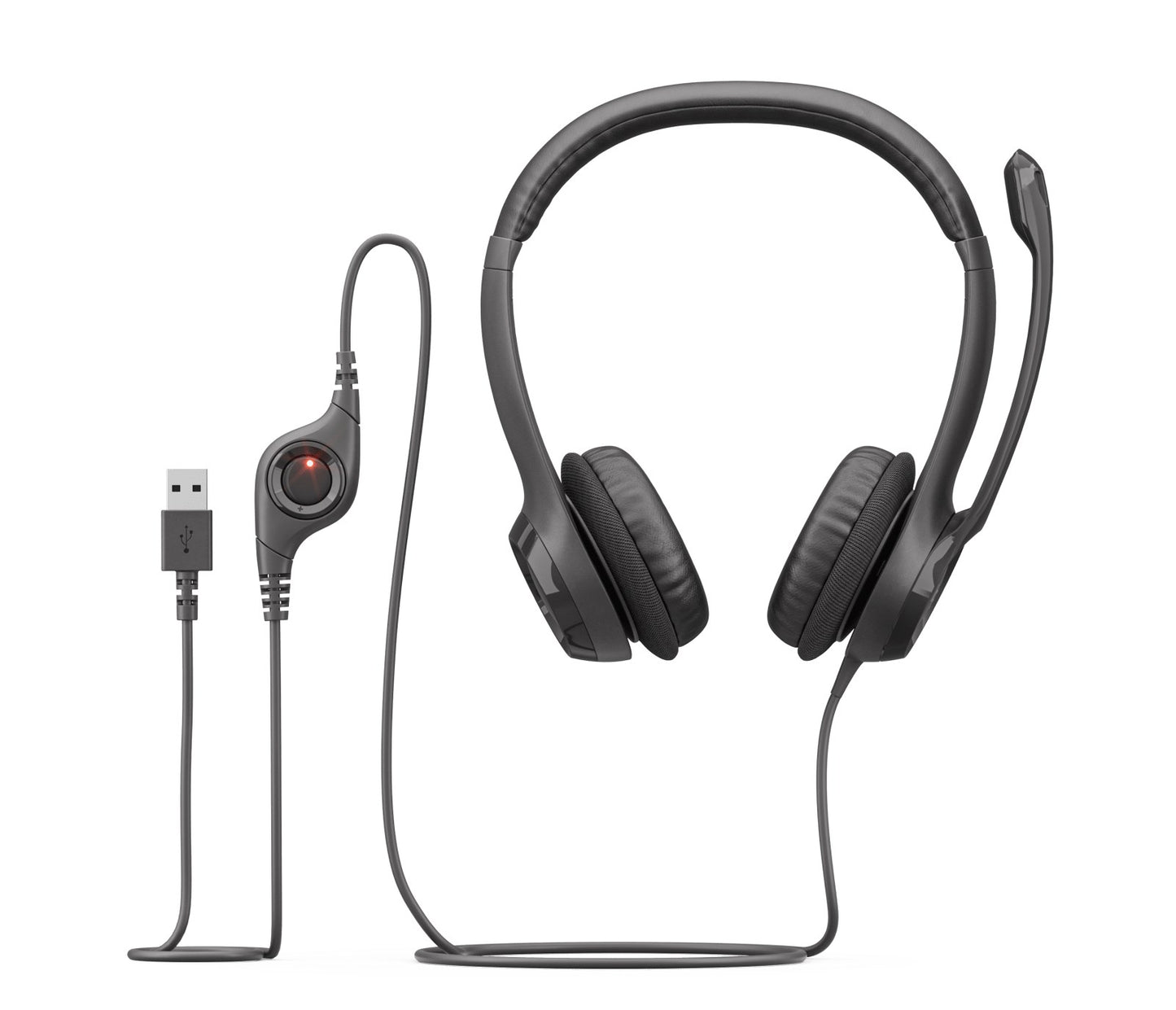 Logitech USB Headset H390 -graphite