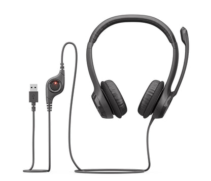 Logitech USB Headset H390 -graphite
