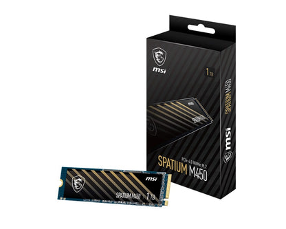 MSI SSD 1TB SPATIUM M450 PCIe 4.0 NVMe M.2 2280 5Y