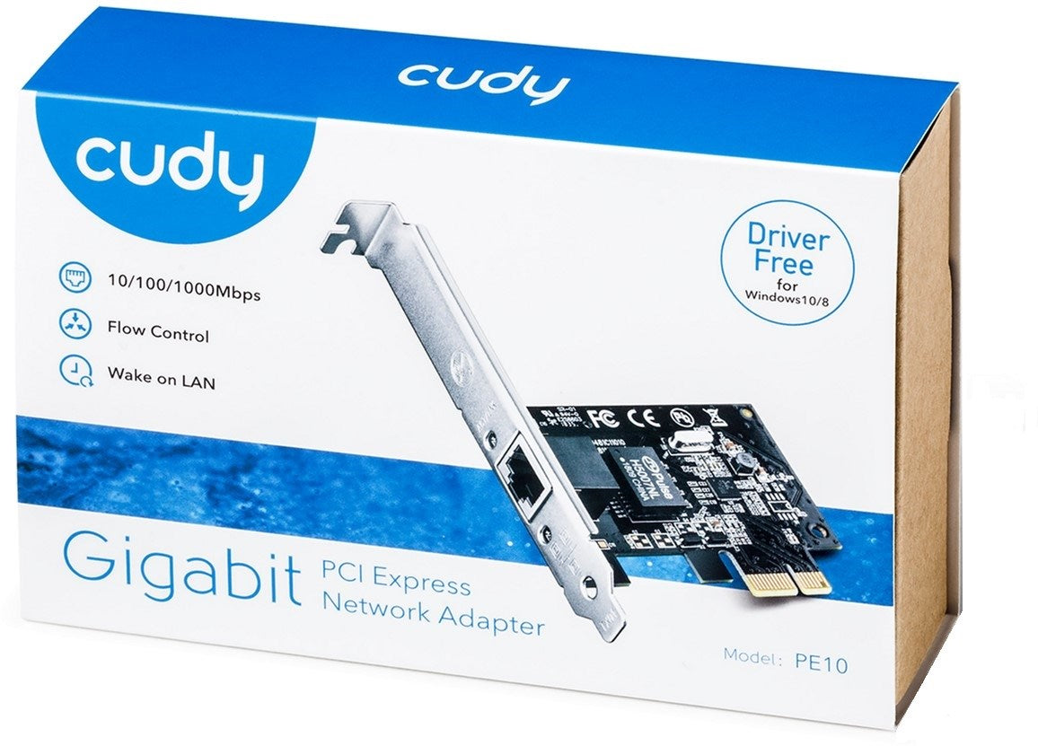 CUDY Gigabit PCI Express PE10 10 - 100 - 1000Mbps