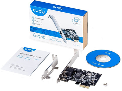 CUDY Gigabit PCI Express PE10 10 - 100 - 1000Mbps