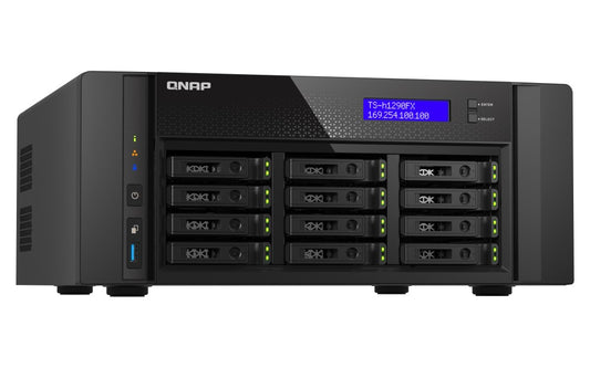QNAP NAS 12-BAY U.23 NVME All flash ZFS 25GbE