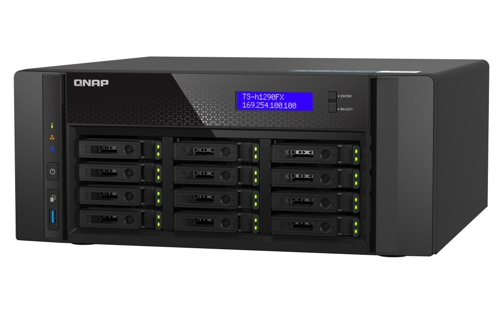 QNAP NAS 12-BAY U.23 NVME All flash ZFS 25GbE