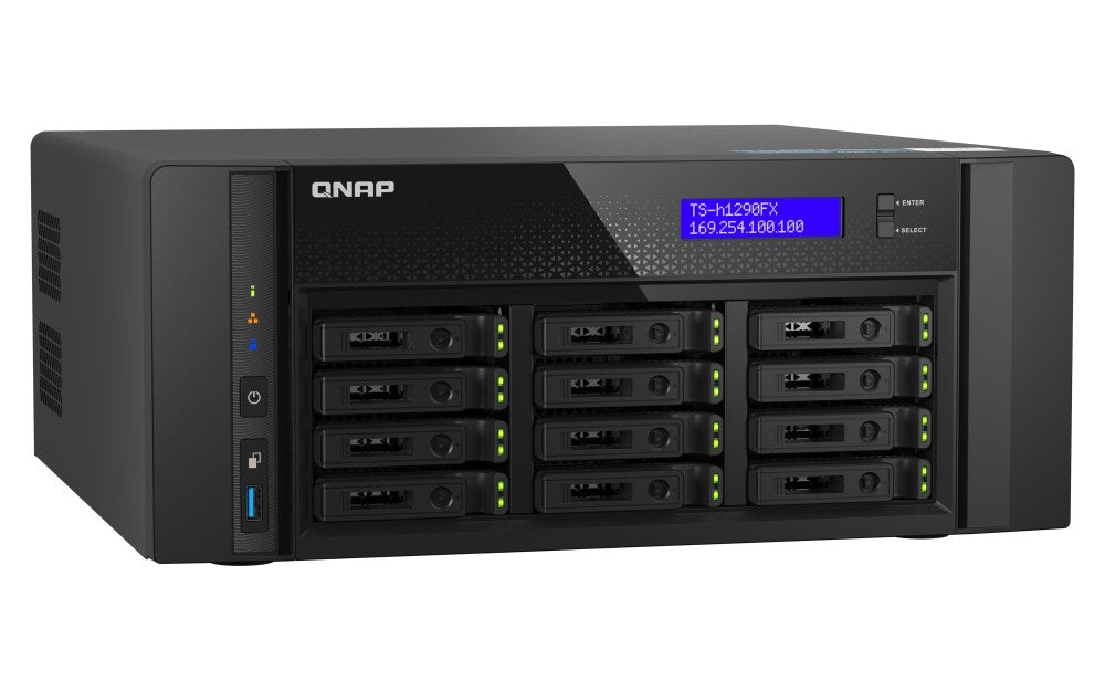 QNAP NAS 12-BAY U.23 NVME All flash ZFS 25GbE