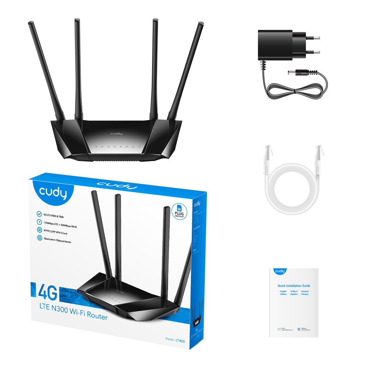Cudy ROUTER 4G LTE 300Mbps Wireless N Cudy