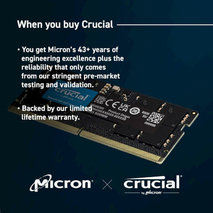 CRUCIAL 16GB SODIMM DDR5 5600Mhz Crucial