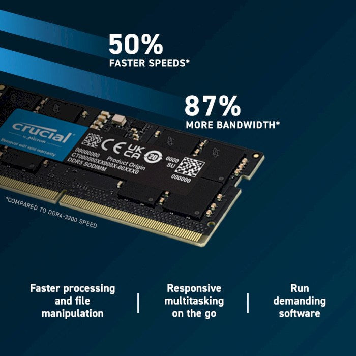 CRUCIAL 16GB SODIMM DDR5 5600Mhz Crucial
