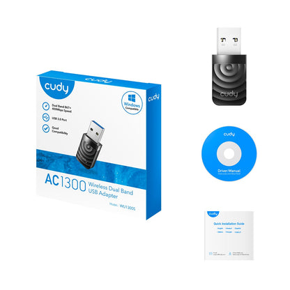 Cudy WIRELESS WU1300S-IL Wireless Dual-Band Mini USB 3.0 CUDY