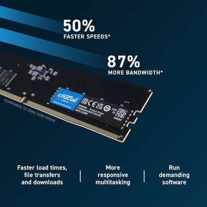 CRUCIAL 64GB DIMM DDR5 6400Mhz CL46 (16Gbit) Crucial
