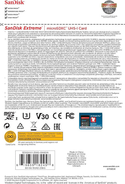 SanDisk 256GB Extreme microSDXC SanDisk