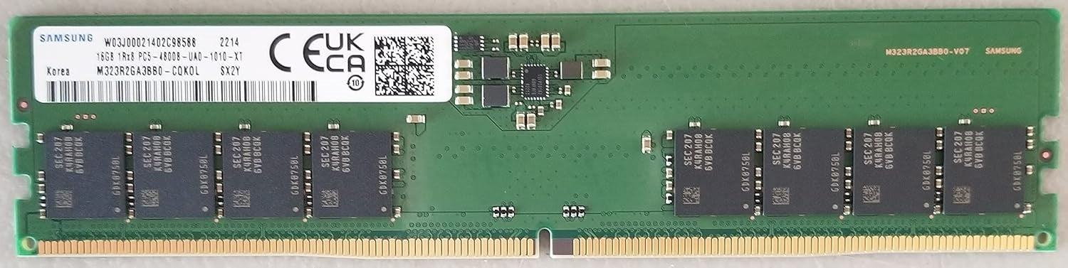 Samsung 16GB DDR5 6400Mhz Non ECC UDIMM Samsung
