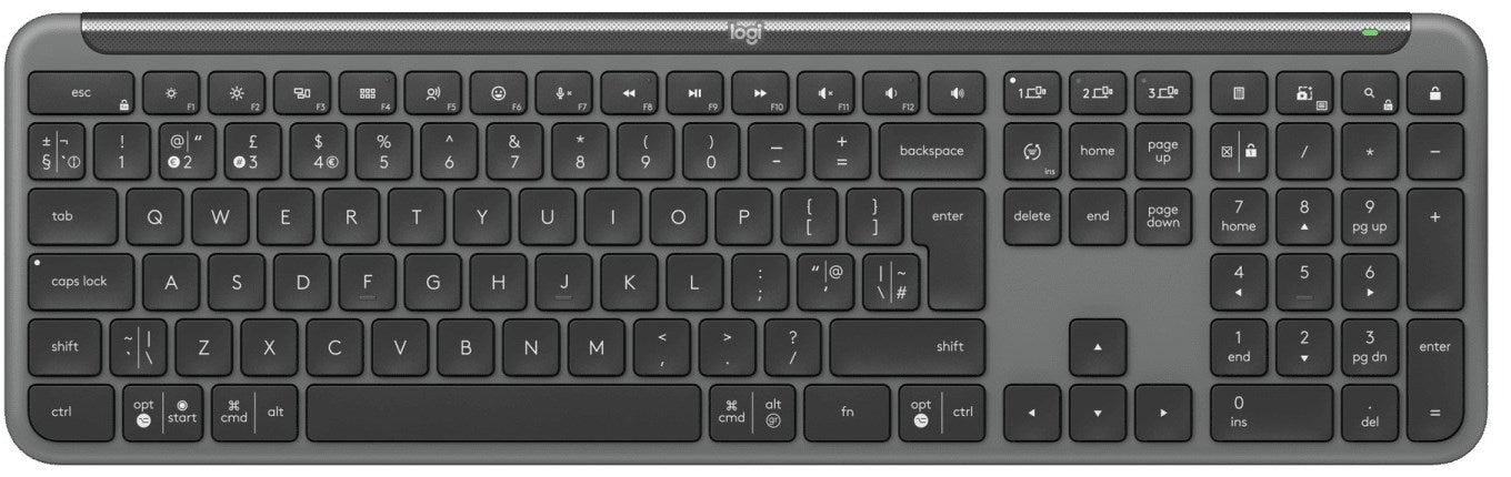 Logitech Wireless K950 Signature Slim Graphite - Bluetooth