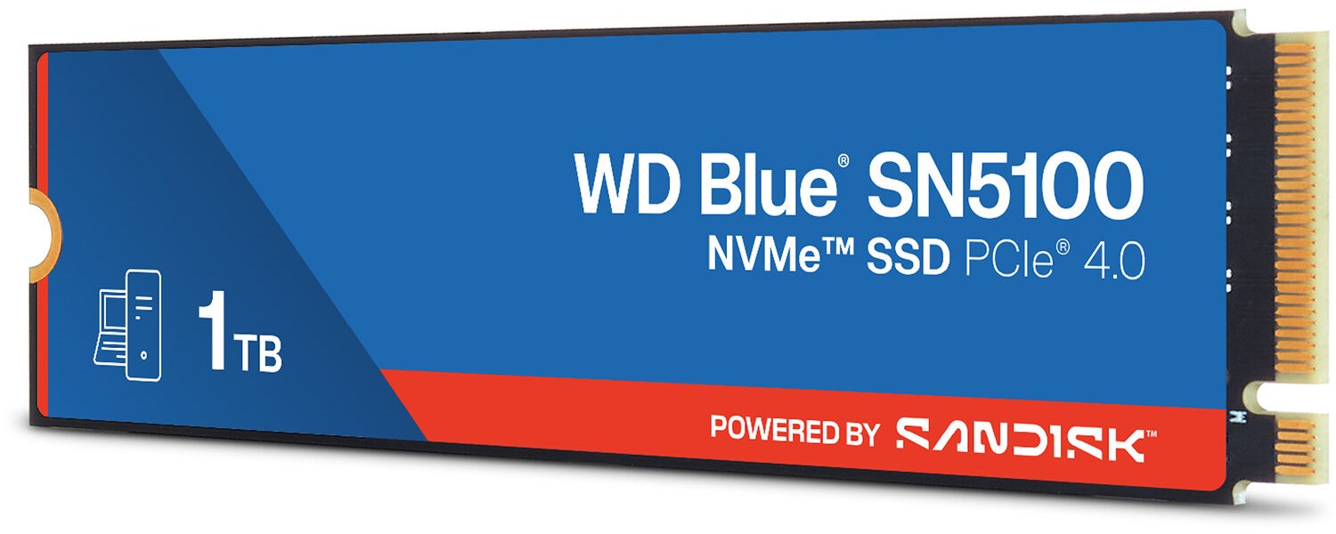 WD SSD 1TB M.2 PCIe 4.0 x4 2280 SN5100 Blue