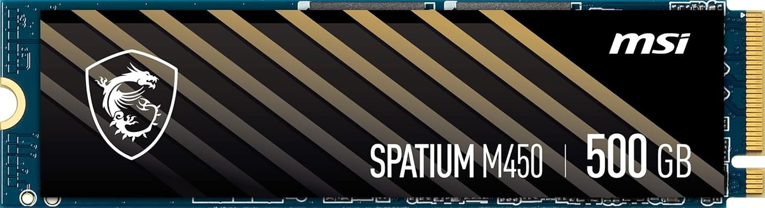 MSI SSD 500GB SPATIUM M450 PCIe 4.0 NVMe M.2 2280 5Y