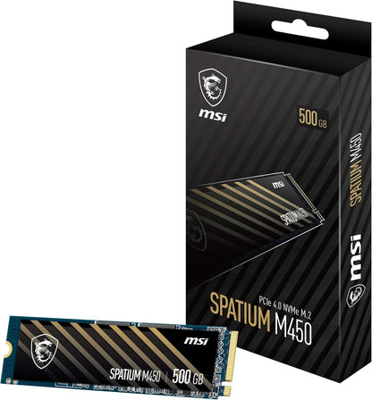 MSI SSD 500GB SPATIUM M450 PCIe 4.0 NVMe M.2 2280 5Y