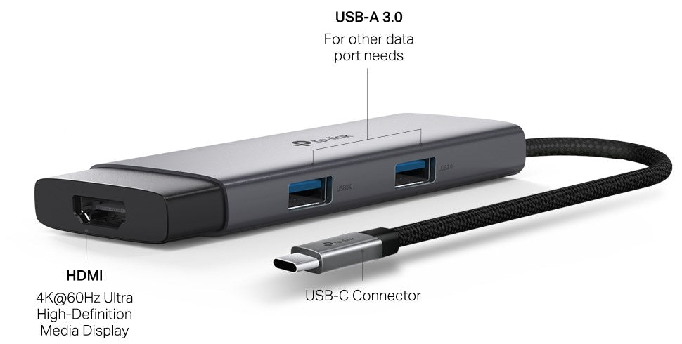 TP-Link UH5020C 5-in-1 1XHDMI 1XUSB-C PD 1XUSB-A