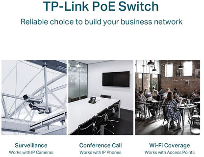 TP-LINK SWITCH 28-PORT GIGA EASY SMART WITH 24-PORT POE+ 250W TP-LINK