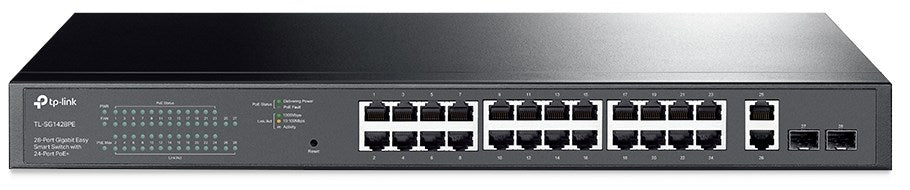 TP-LINK SWITCH 28-PORT GIGA EASY SMART WITH 24-PORT POE+ 250W TP-LINK