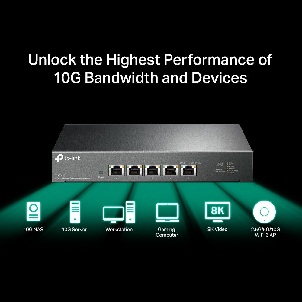 TP-LINK SWITCH 5-PORT 10G V1 TP-LINK