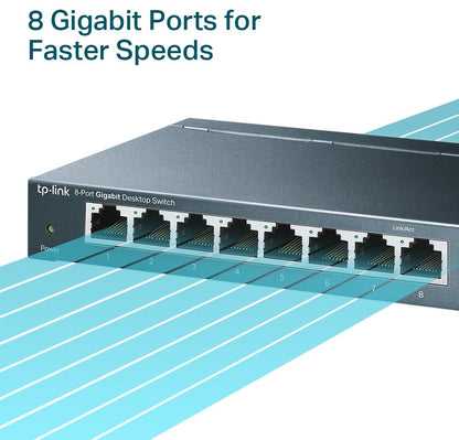 TP-LINK SWITCH 8PORT 10 - 100 - 1000 TP-LINK
