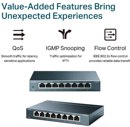 TP-LINK SWITCH 8PORT 10 - 100 - 1000 TP-LINK