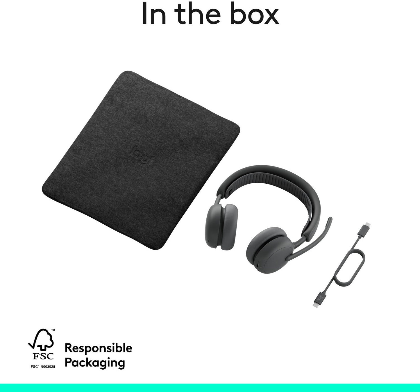 Logitech Zone Wireless 2 ES Headset for Business Graphite, UC