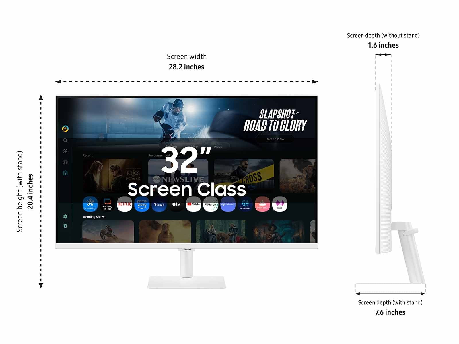 SAMSUNG M7 31.5" UHD - 4K - S32FM701UU - SMART TV