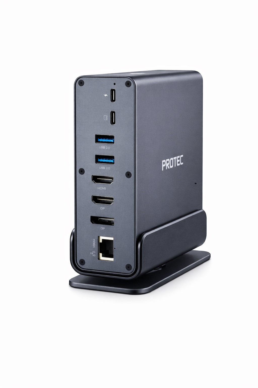 Protec 15-in-1 DM301 USB-C Hub HDMI ×2, DP, USB3 ×3, USB2 x2, USB-C, LAN Docking Station