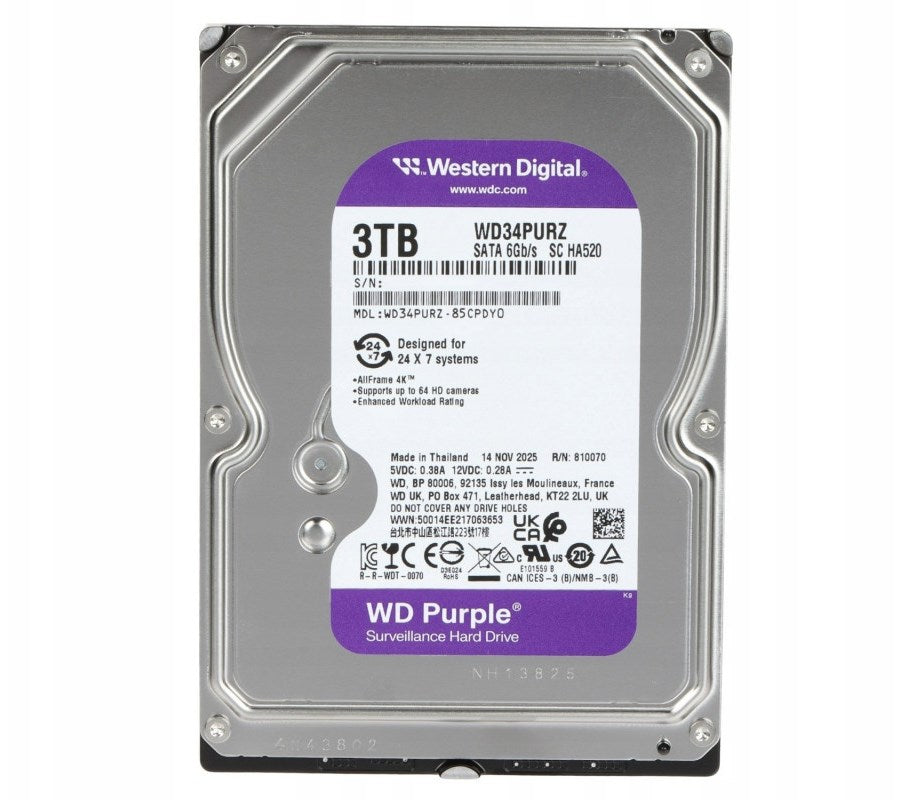 Western Digital (WD) s 34PURZ - 3TB