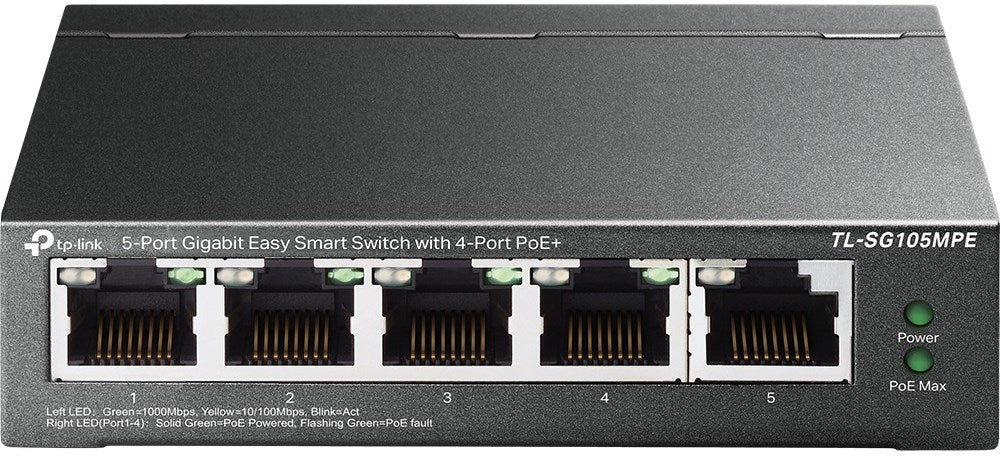 TP-LINK SWITCH 5-PORT GIGA EASY SMART WITH 4-PORT POE+ 120W TP-LINK