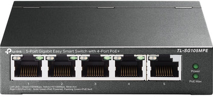 TP-LINK SWITCH 5-PORT GIGA EASY SMART WITH 4-PORT POE+ 120W TP-LINK