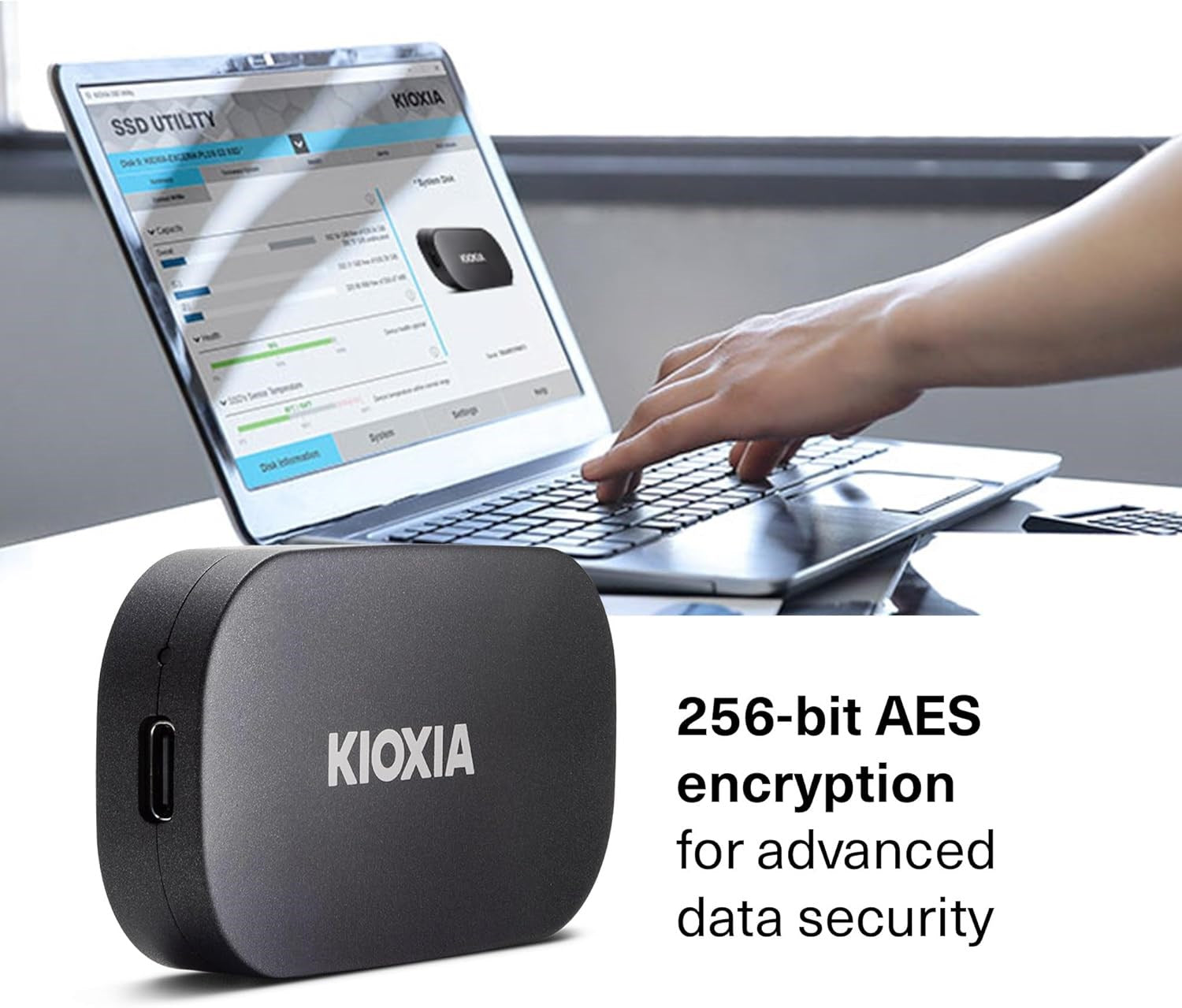 KIOXIA EXTERNAL SSD 1TB PORTABLE USB3.2 Gen2 TYPE-C EXCERIA PLUS KIOXIA
