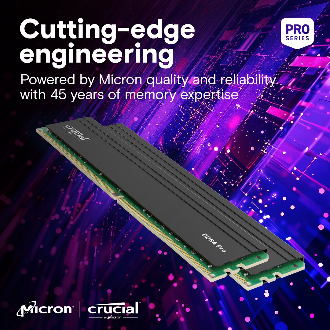 CRUCIAL 64GB (2x32 GB) DESKTOP DDR4 3200MHz Crucial Pro - 64GB (2x32 GB) DESKTOP DDR4 3200MHz Crucial Pro