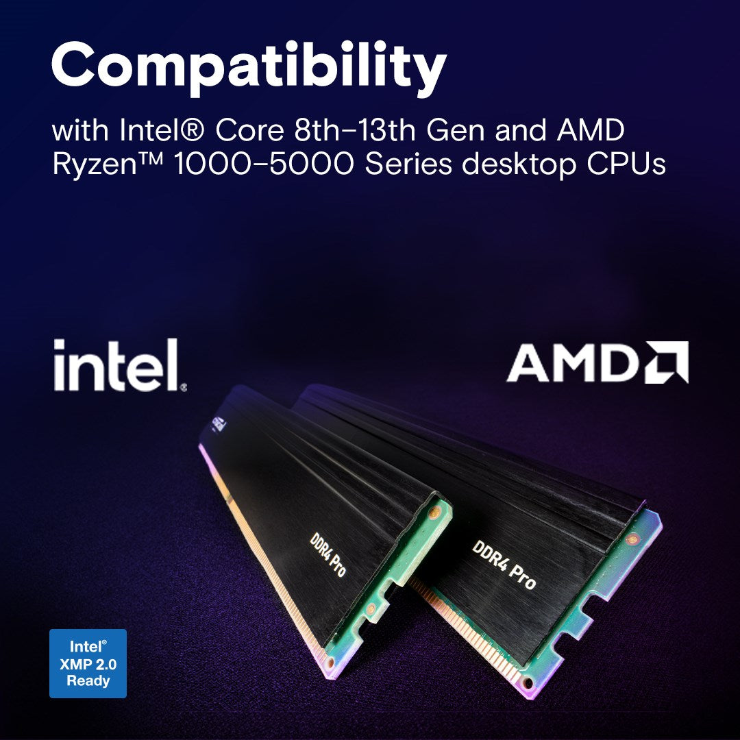 CRUCIAL 64GB (2x32 GB) DESKTOP DDR4 3200MHz Crucial Pro - 64GB (2x32 GB) DESKTOP DDR4 3200MHz Crucial Pro
