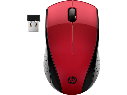HP עכבר HP אופטי אלחוטי - דונגל ננו 220 אדום