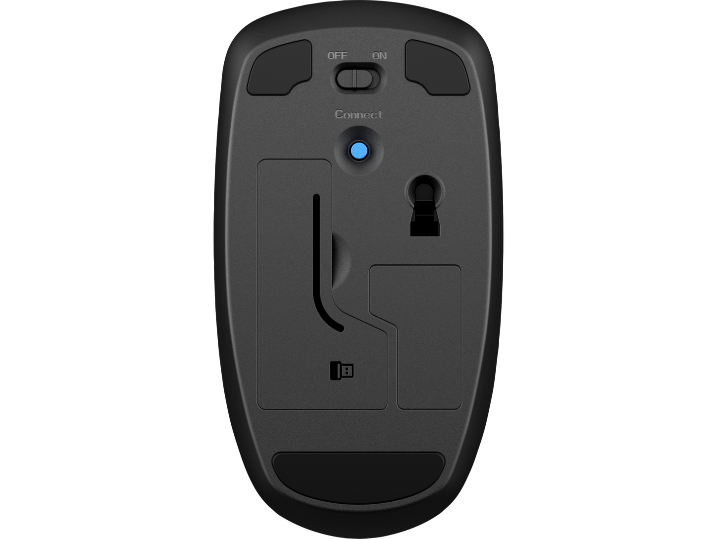 HP עכבר HP אופטי אלחוטי גדול - דונגל ננו X200 שחור
