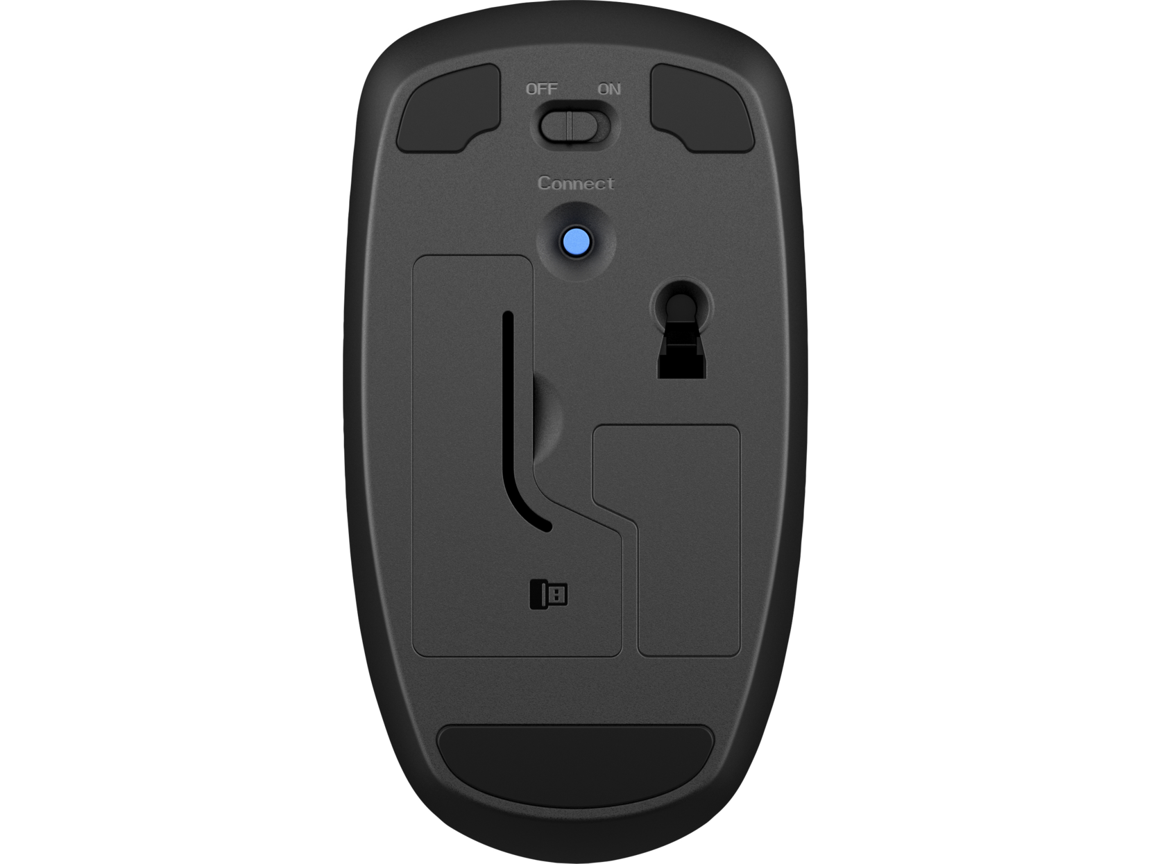 HP עכבר HP אופטי אלחוטי גדול - דונגל ננו X200 שחור